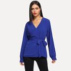 Shein Waist Belted Wrap Solid Top