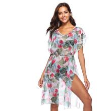 Shein Palm Mesh Cover Up