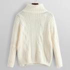 Shein High Neck Cable Jumper