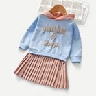 Shein Toddler Girls 2 In 1 Hoodie Dress