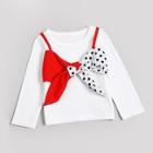 Shein Toddler Girls Bow Front Tee
