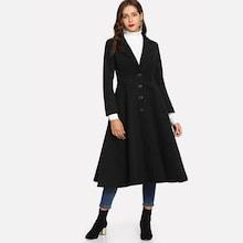 Shein Single Breasted Shawl Collar Outwear