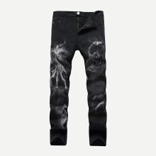 Shein Men Abstract Skull Pants