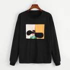 Shein Figure Print Drop Shoulder Sweatshirt