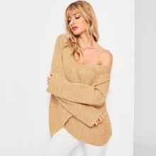 Shein Overlap Front Sweater
