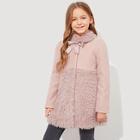 Shein Girls Button Front Contrast Teddy Coat