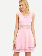 Shein Laser-cut Skater Dress