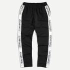 Shein Men Letter Print Elastic Waist And Button Side Pants