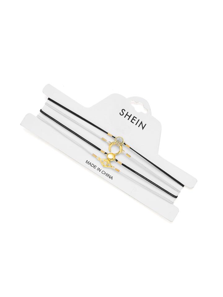Shein Horn & Round Detail Choker Necklace Set