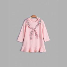 Shein Girls Plain Ruffle Hem Dress