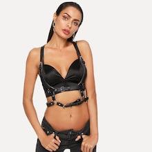 Shein Ring Detail Pu Belt
