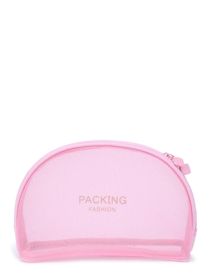 Shein Mesh Design Makeup Bag