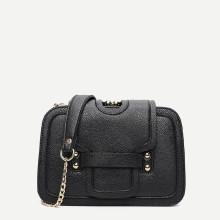 Shein Pu Flap Detail Chain Bag