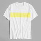 Shein Men Pocket Front Contrast Panel T-shirt