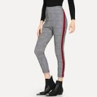 Shein Contrast Trim Houndstooth Print Pants