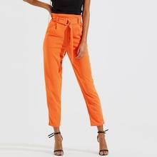 Shein O-ring Belted High Waist Peg Leg Pants