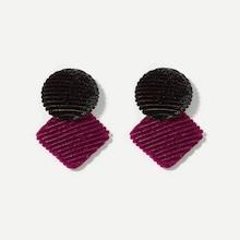 Shein Round & Square Design Drop Earrings