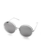 Shein Metal Frame Round Lens Sunglasses