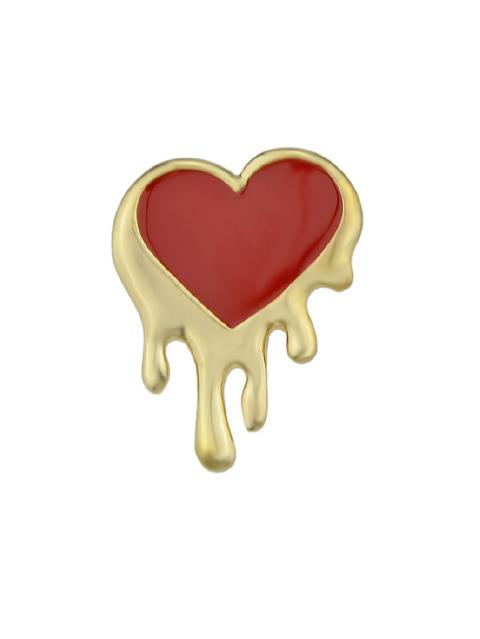 Shein Enamel Heart Pattern Cute Jewelry Accessories