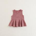 Shein Girls Pep Hem Spot Blouse