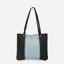 Shein Zigzag Cut Tote Bag