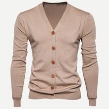 Shein Men Solid Sweater Coat