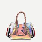 Shein Iridescent Tote Bag With Clutch