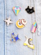 Shein Shoes & Star Design Brooch Set