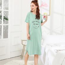 Shein Letter Print Split Side Night Dress