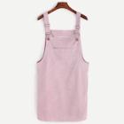 Shein Plus Plain Corduroy Pinafore Dress