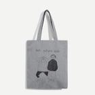 Shein Letter And Figure Print Tote Bag