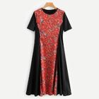 Shein Chain Printed Contrast Dress