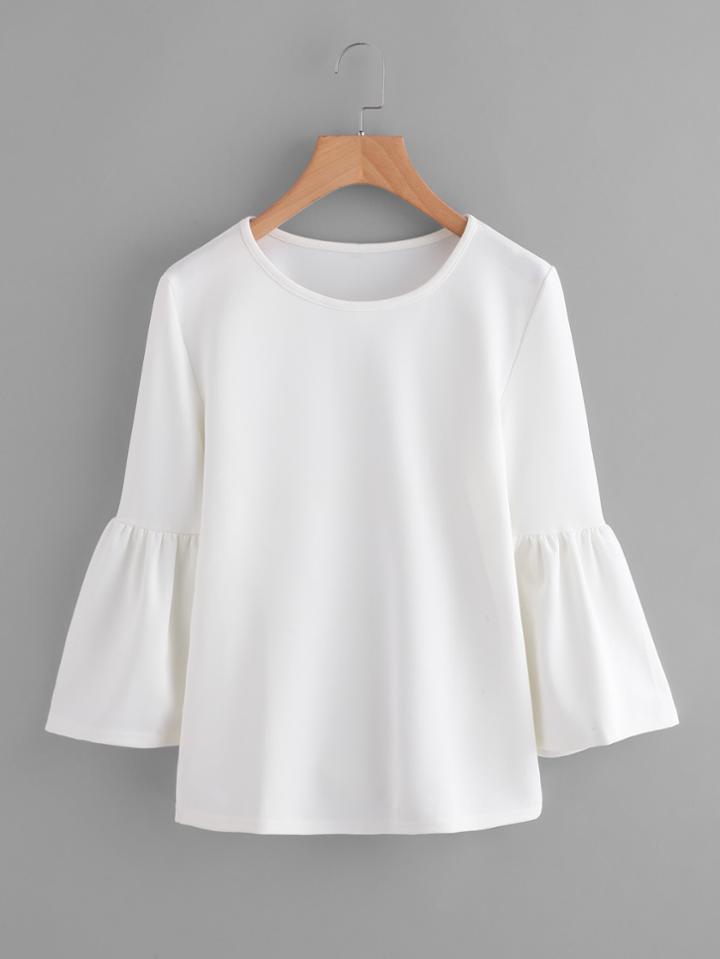 Shein Trumpet Sleeve Top