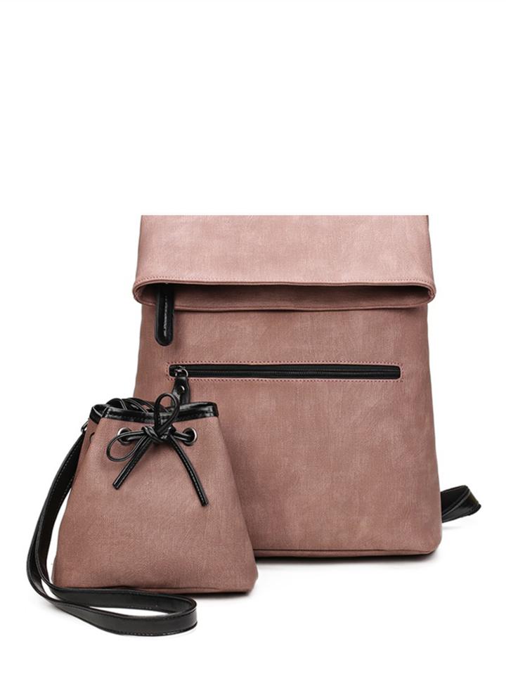 Shein Contrast Pu Combination Bag 2pcs