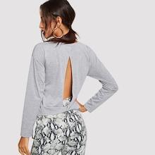 Shein Round Neck Drop Shoulder Tee