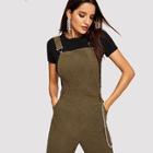 Shein Thick Strap Pocket Patched Jumpsuit
