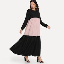 Shein Two Tone Hijab Long Dress