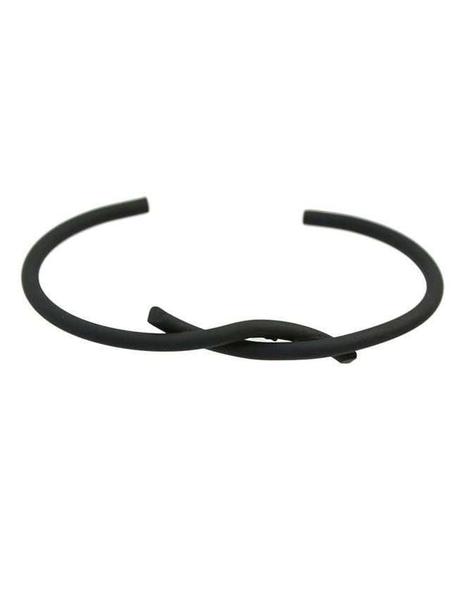Shein Punk Rock Black Open Thin Bracelet