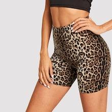 Shein Leopard Print Leggings Shorts
