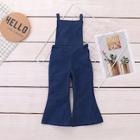 Shein Toddler Girls Plain Flare Leg Overalls