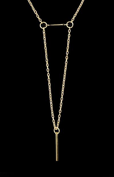 Shein Gold Triangle Chain Necklace
