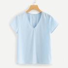 Shein V Neck Solid Top