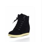 Shein High Top Lace Up Wedge Sneakers