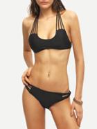 Shein Strappy Racerback Bikini Set - Black