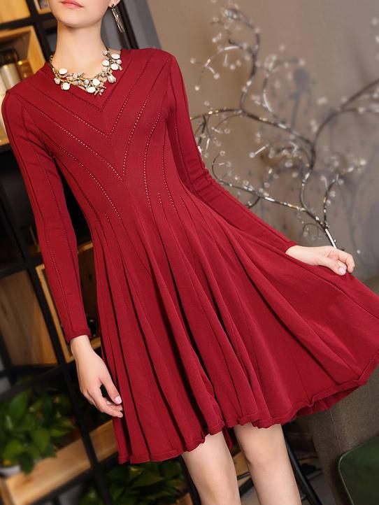 Shein V Neck Sequined Elastic Dress