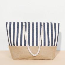 Shein Vertical Stripe Design Pu Shoulder Bag