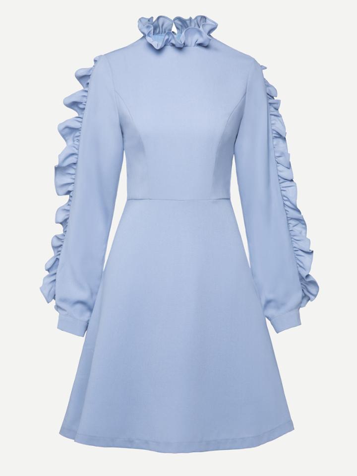 Shein Frill Trim A-line Dress