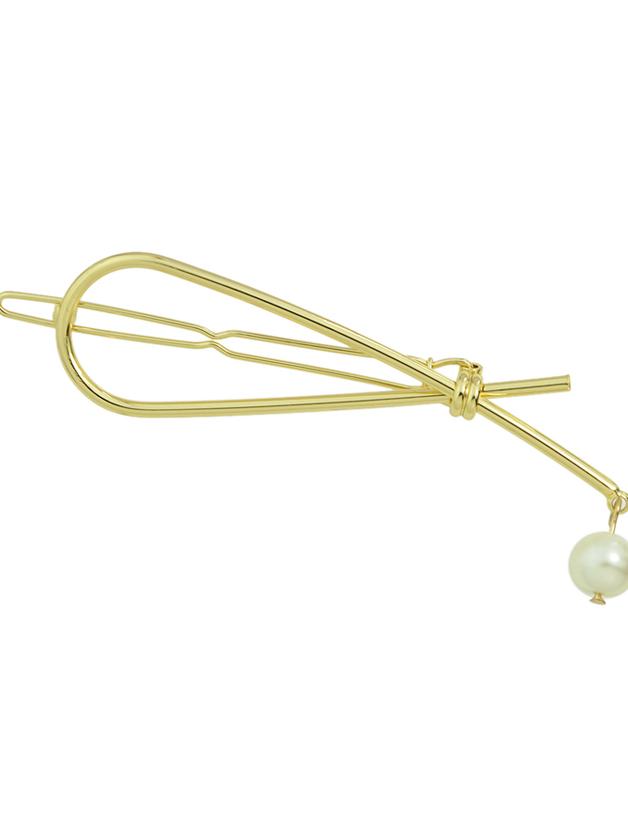 Shein Gold New Metal Imitation Pearl Hair Clip