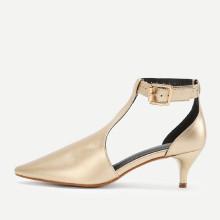 Shein T-strap Pointed Toe Stiletto Heels