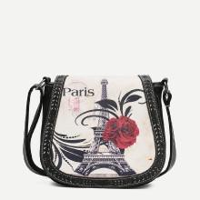 Shein Laser Cut Trim Saddle Bag